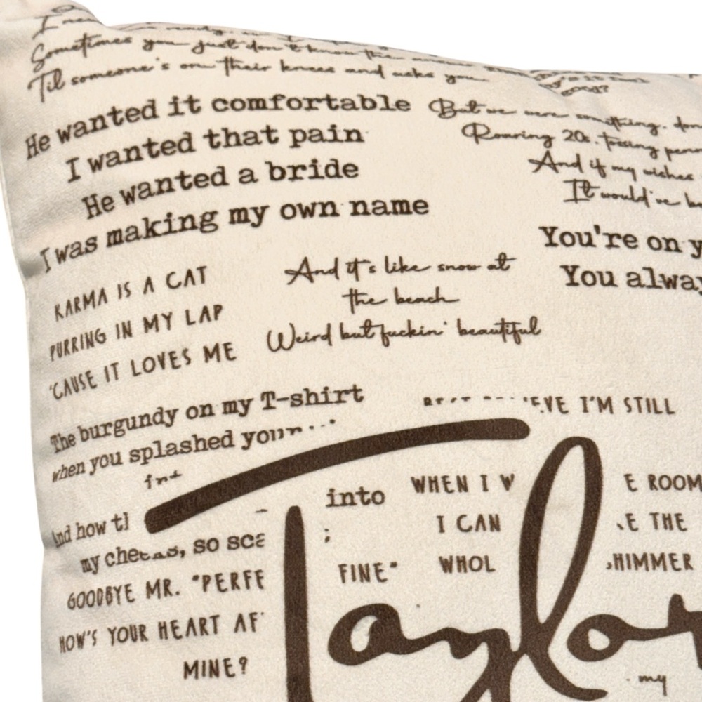 Taylor Swift Eras Tour Pillow • Cottagecore Academia Midnights Merch 16" - Picture 5 of 13